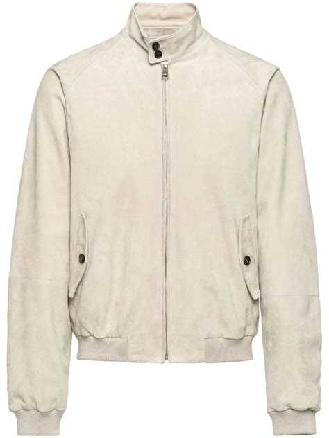 prada suede bomber jacket